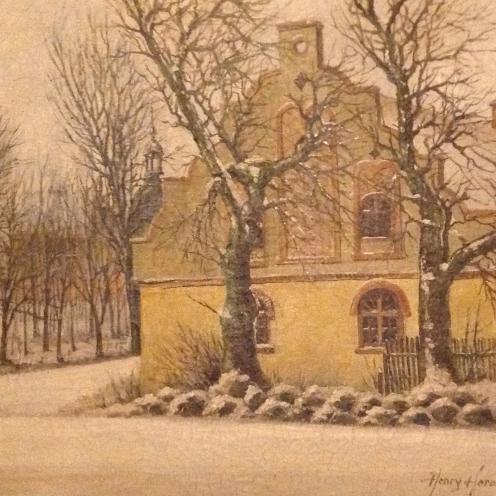 Bygning ved Tølløse Slot, hvor herskabskusk Anders Jensen og hustruen Marie Amalie Dancker boede