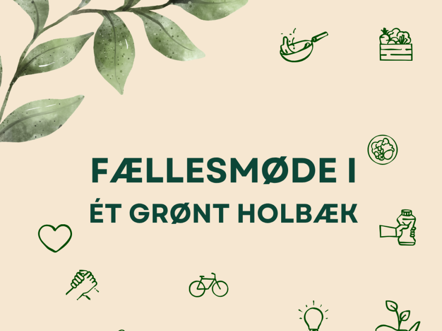 Grafik med græs i bunden og en gren med blade øverst i højre hjørne. små ikoner der symboliserer grøn omstilling rundt omkring.